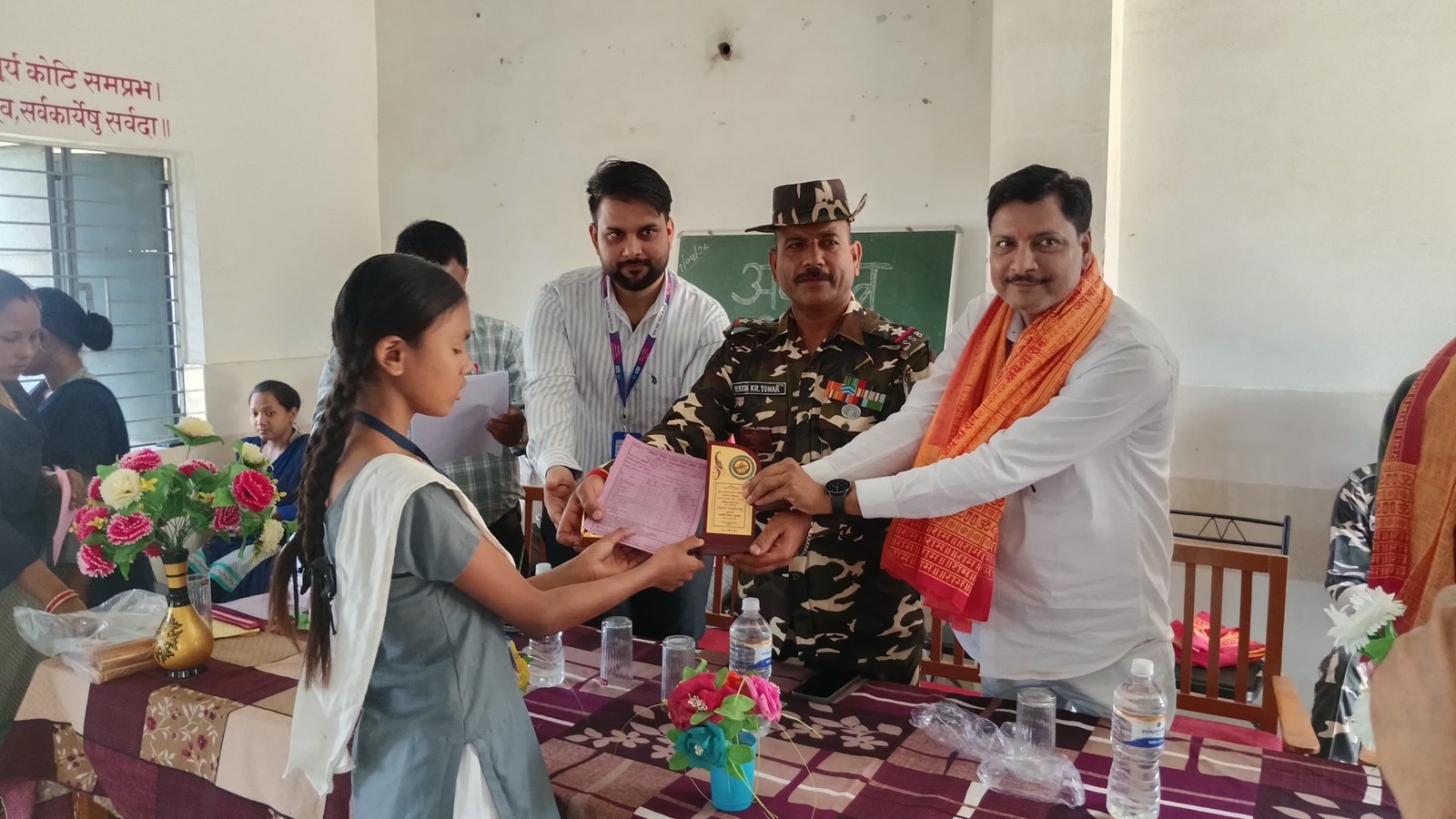 Mark Sheet Distribution at Thakkar Bapa School, Gabraula (Chandan Chowki-Kheri)